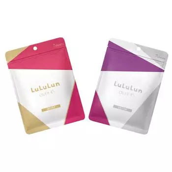Renewal Face Mask Lululun Over45 Trial Set Moisturizing Camellia Pink Iris Blue Set of 2 [WEB Limited]