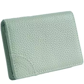 RenLianyi Натуральная кожа Визитница для мужчин и Популярная визитница на кнопке Большая вместимость Стильный картхолдер с и Кожа для кредитных карт