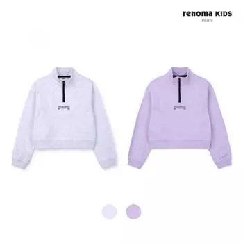 [renoma Kids] Цветной свитшот полукроп на молнии R2415t143 purple (15)/120
