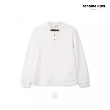 [renoma Kids] Девочки ребристые футболки блузка R2411t138 35 off-white/130