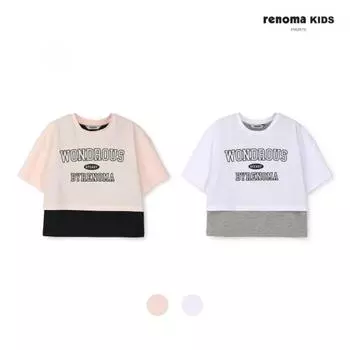 [renoma Kids] Футболка для девочек со слоями r2425T156 white (01)/120