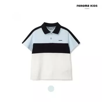 [renoma Kids] Футболка с разрезом для мальчиков Pq Yokokara T r2421T111 53 sky blue/140