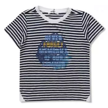 [renoma Kids] Футболка с рисунком темно-синего цвета ST для мальчиков r1961T186 R1961T186_11 (navy)/130