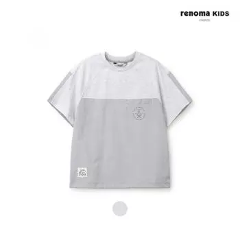 [renoma Kids] Футболка свободного покроя из тканого микса для мальчиков r2421T119 37 melange/120