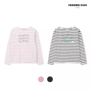 [renoma Kids] Футболка в полоску для девочек R2415t147 pink (10)/130
