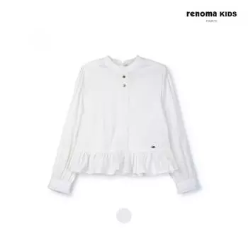 [renoma Kids] Короткая блузка из жаккардового кружева R2411b304 01 white/140