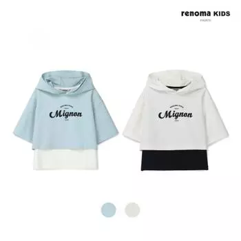[renoma Kids] Многослойная цветная футболка с капюшоном r2425T152 mint (22)/120