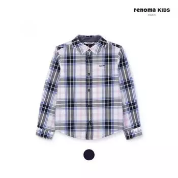 [renoma Kids] Рубашка в клетку для мальчиков R2411b302 11 navy/130