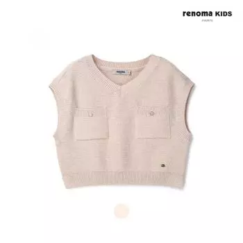 [renoma Kids] Свободный трикотажный жилет для девочек R2411k405 05 beige/120