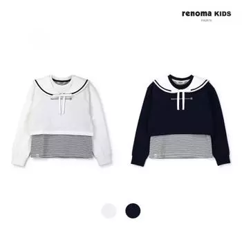 [renoma Kids] Толстовка для девочки с матросским воротником R2412t123 navy (11)/130