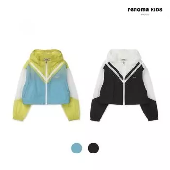 [renoma Kids] Толстовка с капюшоном в цветовой блок R2425j052 Sky Blue (53)/120