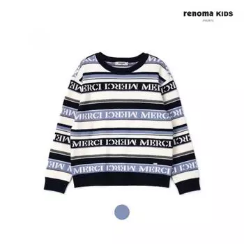 [renoma Kids] Вязаный свитер с буквами St R2411k409 13 Blue/140