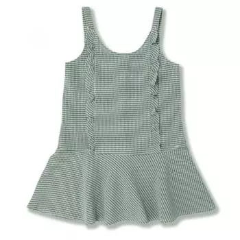 [renoma Kids] Зеленое платье на бретельках для девочек в клетку R1822o624 R1822O624_12 (green)/160