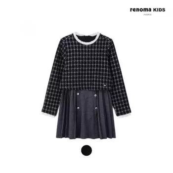 [renoma Kids] Жаккардовое платье Daimaru в клетку R2411o612 11 navy/120