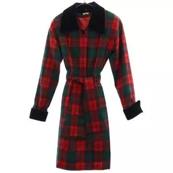 renoma unused check Long sleeve wool Knee-length dress 38 Tagged Women Used