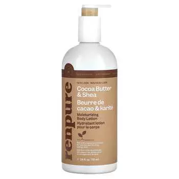 Renpure, Moisturizing Body Lotion, Cocoa Butter and Shea Butter, 24 fl oz (710 ml)