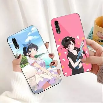 Rent A Girlfriend Phone Case For Huawei P50 P40 P30 P20 Pro Mate 40 30 20 Pro Nova 9 8 7 PC Glass Phone Cover Huawei P50 Pro