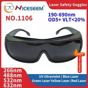 Рентгеновские очки защитные очки защита глаз УФ IPI IR IPL FPV лазерная защита глаз CO2 инфракрасный 355 808 1064 нм 200-450 560-2000 нм