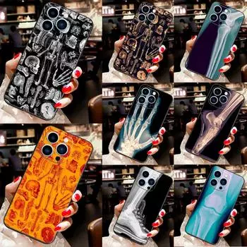Рентгеновский чехол для телефона с анатомией человека для iPhone 12 13 Mini 11 14 Pro Max X XS XR Max 7 8 Plus SE, мягкий чехол Fundas iPhone 7 Plus