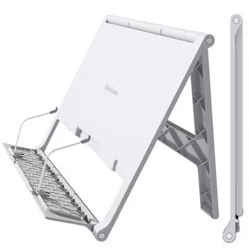 Reodoeer Reading For Portable Writing Foldable Stepless Adjustment Ultra-thin Bookstand, Lectern, Table, Lightweight, Bookrest, Stand, Lectern,