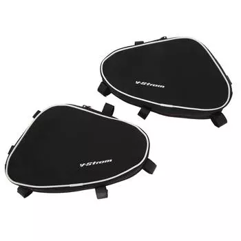 Repair Tool Placement Toolbox Long Service Life Waterproof Friction Resistant Bumper Frame Crash Bars Bags for Motorbike чёрный