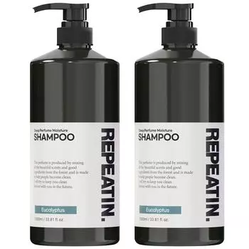 Repeatin Deep Perfume Moisture Protein Shampoo, 1L, 2 ea.