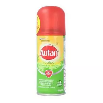 Репеллент от комаров Autan Tropical Common и Tiger 100 мл, спрей на 8 часов