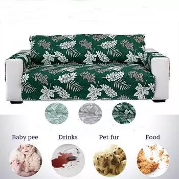 Репеллентный чехол для дивана, детский диванный коврик для собак, чехлов для дивана, защитные чехлы для мебели в гостиной One Seater светло-зеленый