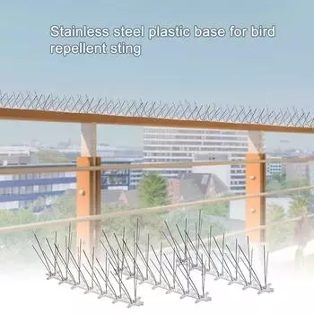 Репелленты от птиц из нержавеющей стали, когти для птиц из 5 частей, репелленты для птиц и кошек длительного действия, настенный забор с защитой от восхождения One Size
