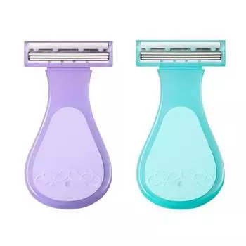 Replaceable Triangle Hair Remover Manual Shaving Armpit Hair Remover Women s Epilator Travel blue-shaver