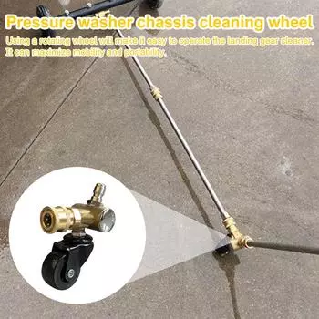 Replacement Chassis Cleaning Swivel Wheel Chassis Washer Swivel Wheel High Pressure Washer Pressure Washer Attachment For жёлтый