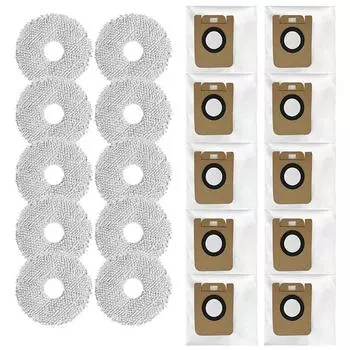 Сменные пылесборники, тряпка для швабры для робота-пылесоса Dreame Bot L10S Ultra/ S10/ S10 Pro, аксессуары CHINA