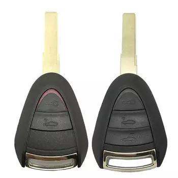 Replacement keyless entry remote car keychain Shell CASE for Porsche Cayman 911 BOXSTER CARRERA GT, black