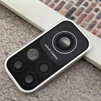 Replacement Parts Tempered Glass Back Rear Ring Camera Protector Protection Lens Flim Protective серебряный