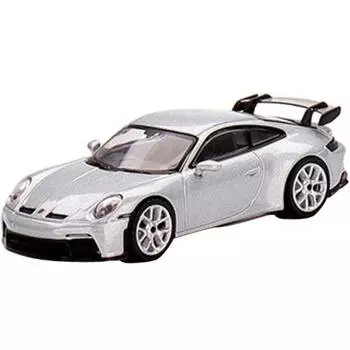 Реплика 1/64 Porsche 911 992 GT3 GT minicar CRD677752SI, серебристый, популярные корейские игрушки, популярные корейские игрушки