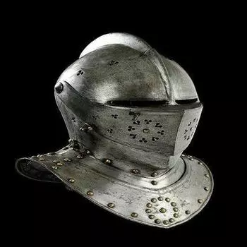 Реплика средневекового рыцарского шлема с закрытыми доспехами для Sac Lerp Great Helmet