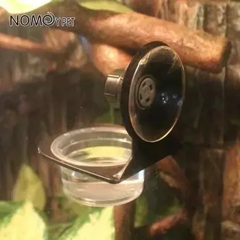 Рептилии Аксессуары Одинарная поилка Рептилия Стационарная Подвесная Миска для еды и воды Подходит для змей ящериц рогатых лягушек