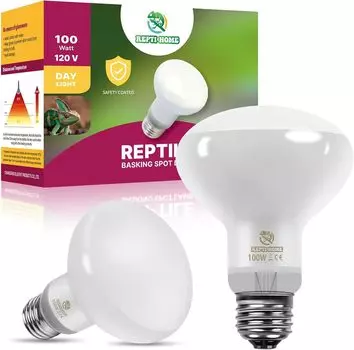 REPTI HOME Basking Light Coating Reptile Sun Glow 100 Вт 2 шт. Reptile Light Ультрафиолетовый свет Reptile Sunlight Simulation UVA Daytime Concentrating