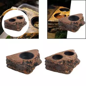 Кормушка для рептилий, миска для рептилий, кормушка для воды и еды для домашних животных гекконов, ящериц, хамелеонов