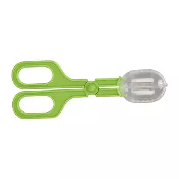 Reptile Feeding Clamp Reptile Feeding and Cleaning Tool Reptile Poop Scoop with Vents for Tortoise зелёный