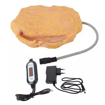 Reptile Heat Rock с регулируемой температурой нагревательный камень нагреватель для ящериц черепах змей 12 В безопасный