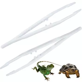 Reptile Tweezers Feeding Tweezers 2pcs Safety Tweezers Amphibian Safety Feeding Clip Insect Lizard Frog Feeding Clip Feeding
