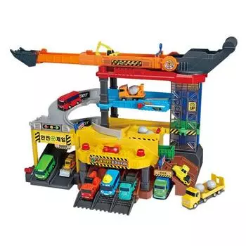 Rescue Tayo Excavator Heavy Equipment Tower Playset, Korean toys