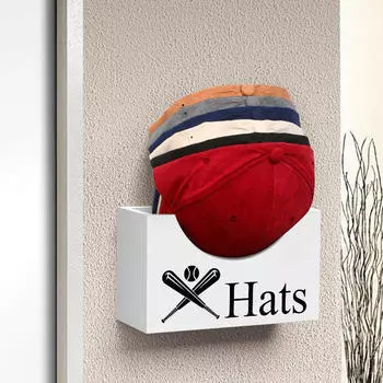 Решение для хранения деревянных шляп, компактный органайзер для дома и офиса белый