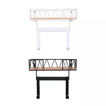 Решение для хранения гладильной доски со съемными крючками для организации прачечной белый