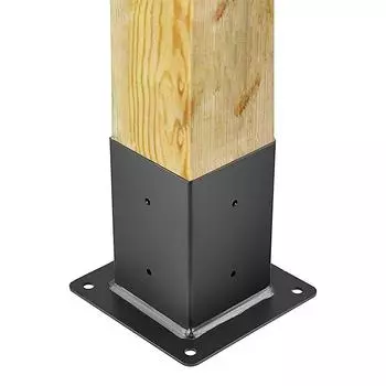 Решение для надежного крепления пергол, совместимое с бетоном и деревом