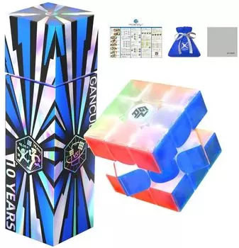 решение процедуры руководство GAN15 Maglev 10th Anniversary Version 10th anniversary model GANCUBE 3D головоломка магнит конкурс юбилей ограниченный пакет
