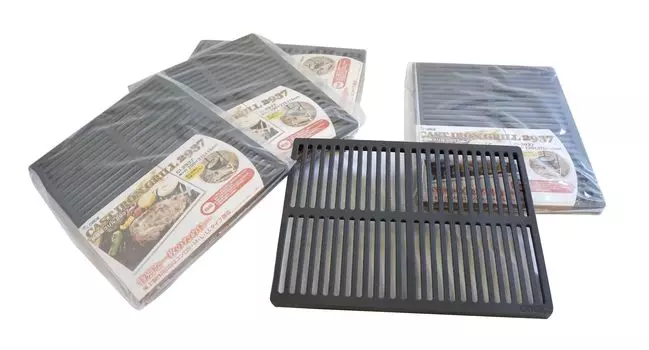 Решетка чугунная Onoe Seisakusho из 5 предметов 2937 идеально подходит для открытого огня 290 x 375 мм BBQ BBQ хромированная (ОНОЭ) G-CI-2937 [Сменная сетка,