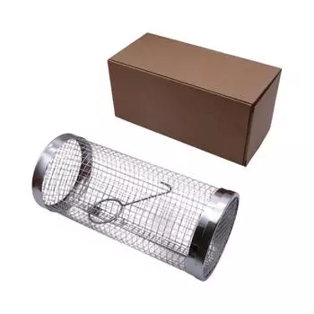 Решетка для барбекю из нержавеющей стали, круглая решетка для барбекю, сетка для кемпинга, пикника, посуда One Size