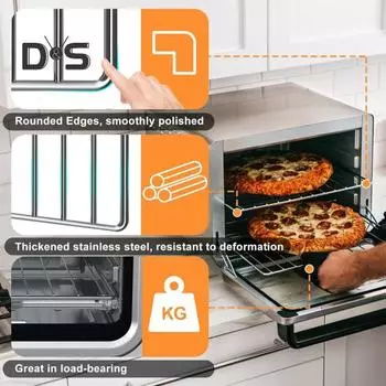 Решетка для фритюрницы Ninja Foodi DT201 DT251 14 x11.5 антипригарный противень с сеткой для выпечки аксессуары для фритюрницы из нержавеющей стали 1pc